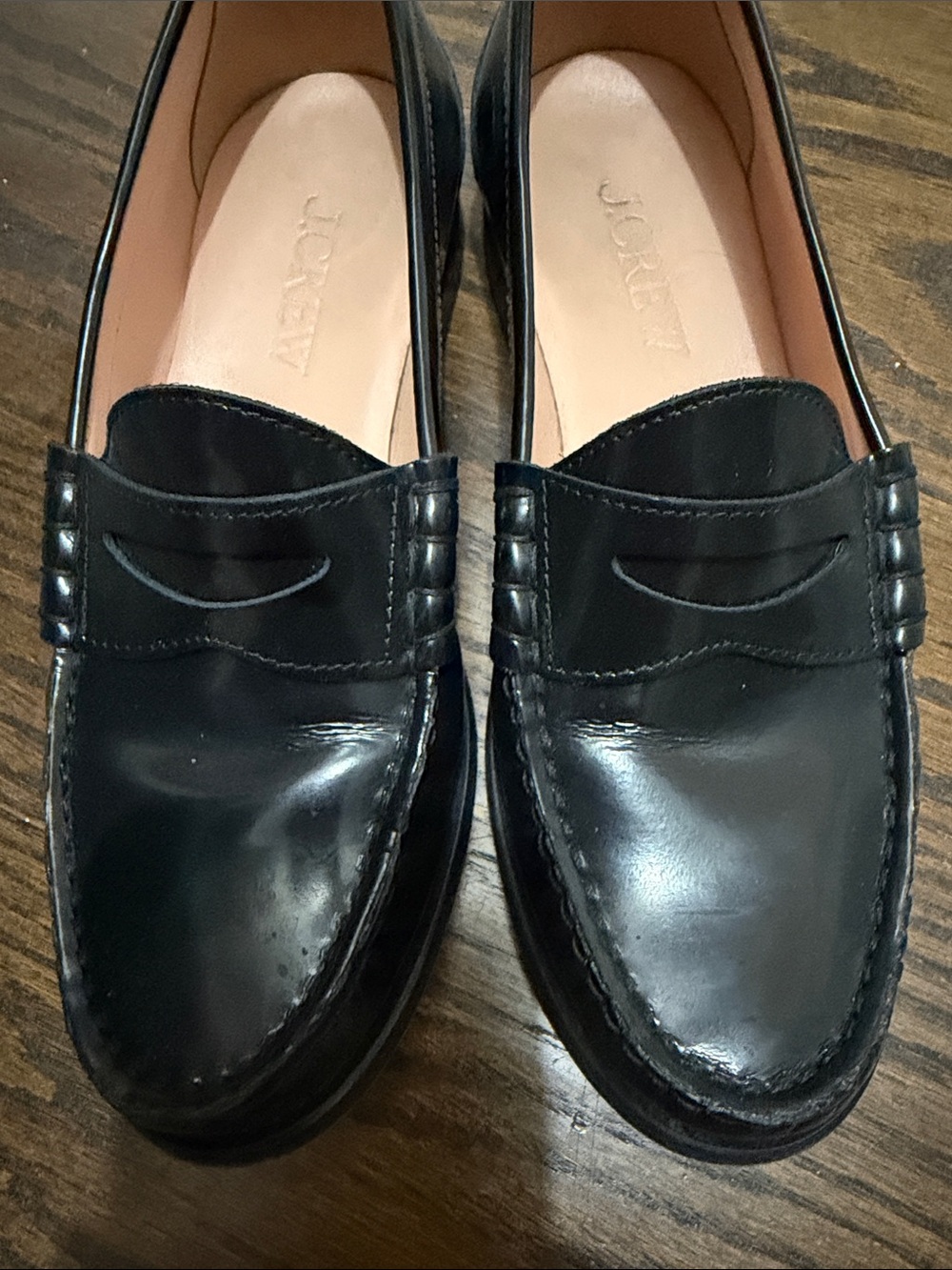 Jcrew Classic Black Leather Penny Loafers - Picture 7 of 7